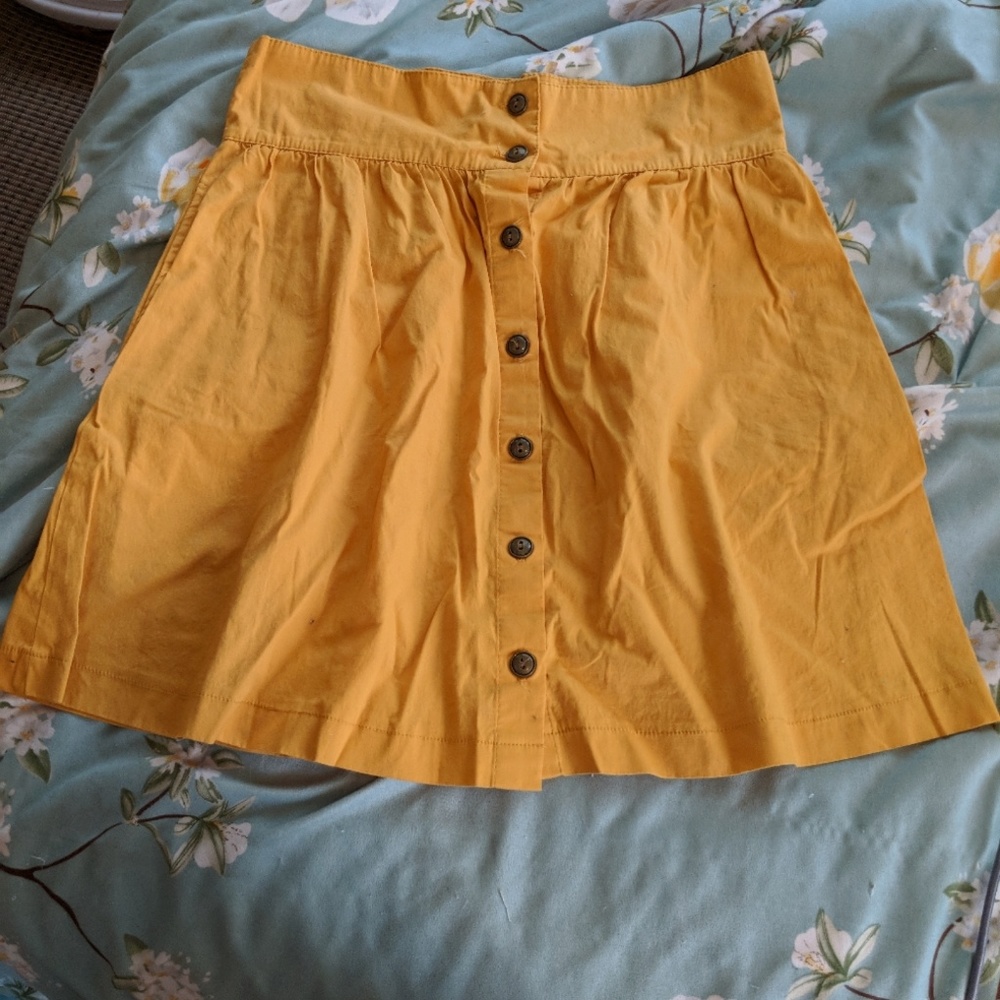 [Modcloth] Craving Curry Skirt, Red and Yellow